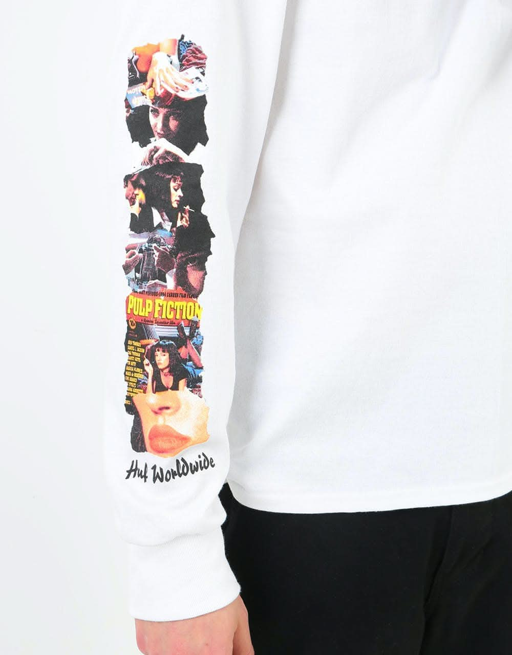 HUF x Pulp Fiction Collage L/S T-Shirt - White