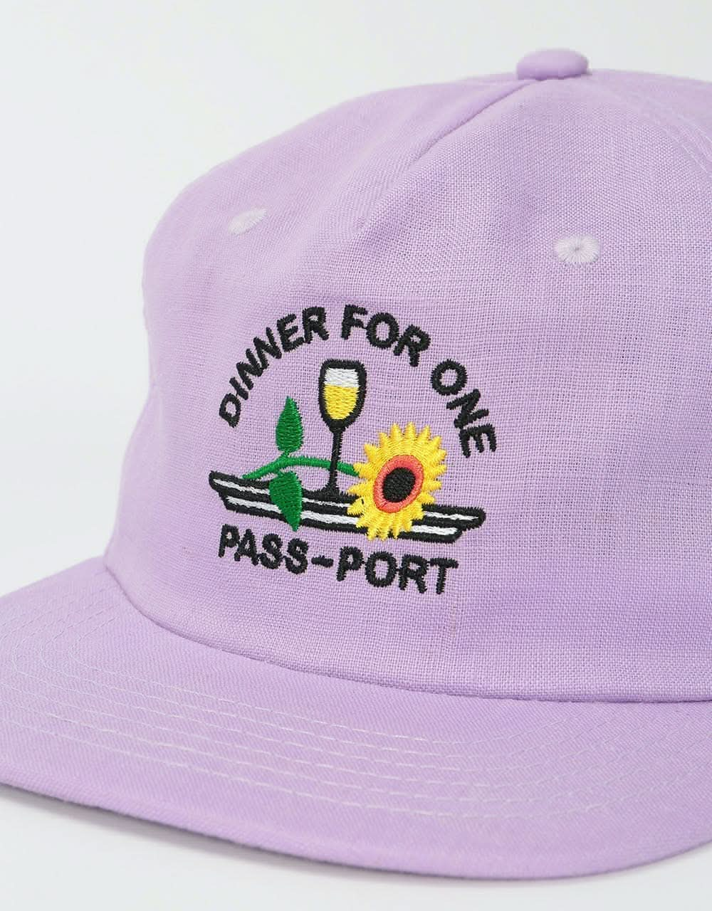 Pass Port Dinner For One Snapback Cap - Purple