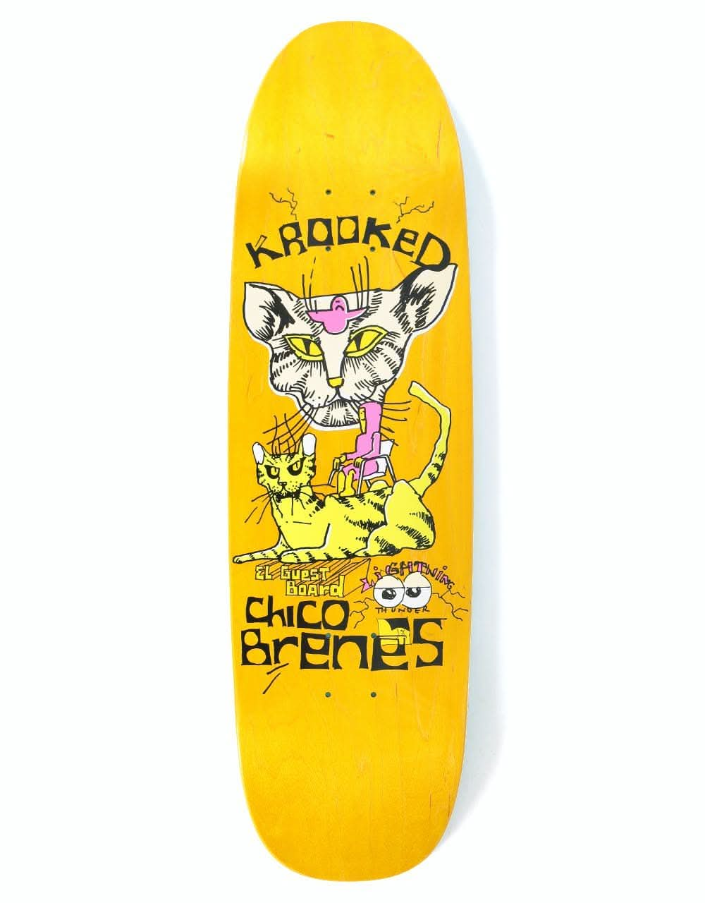 Krooked Chico Brenes Guest Pro Skateboard Deck - 9"