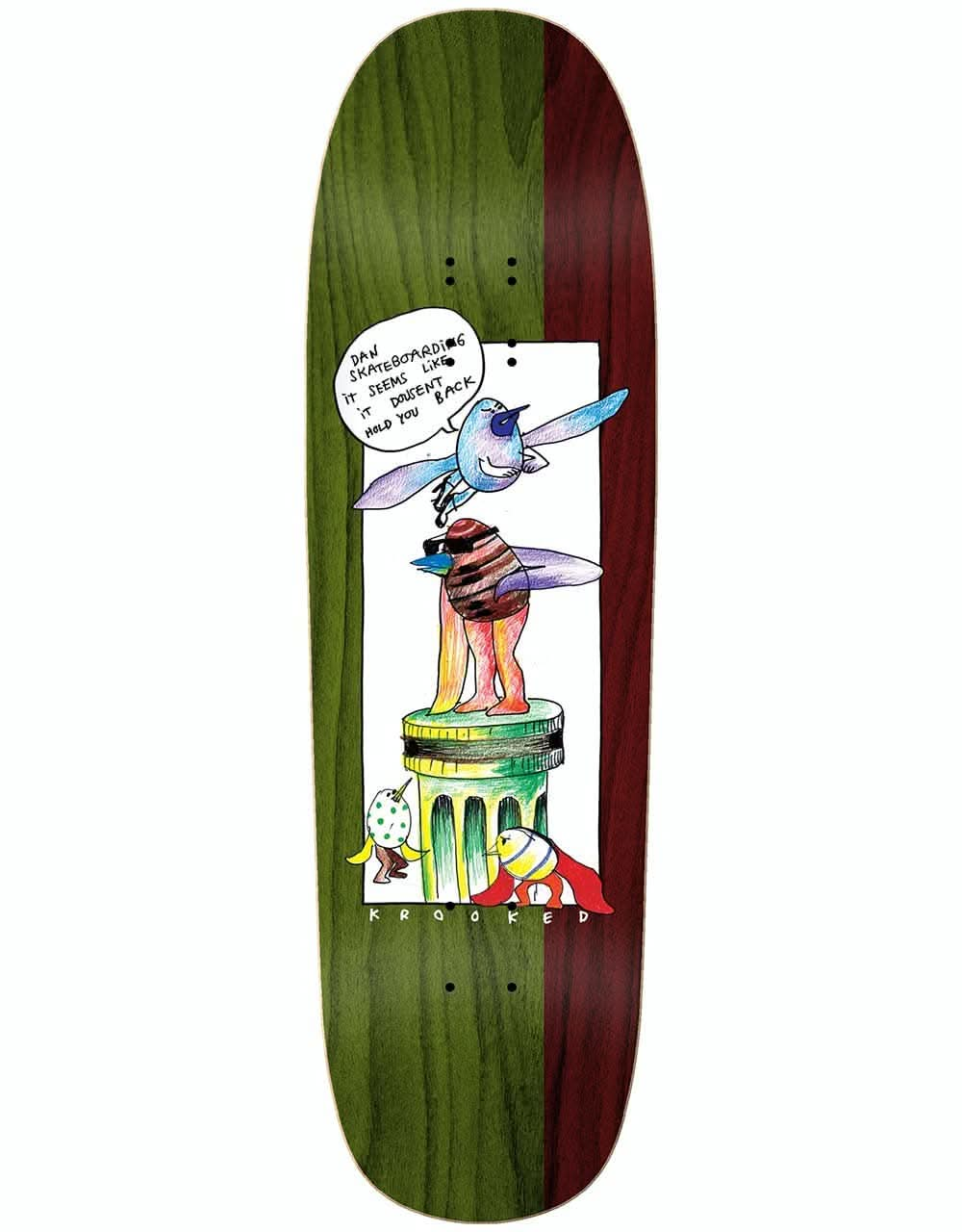 Krooked Drehobl Pedistol Skateboard Deck - 9.25"