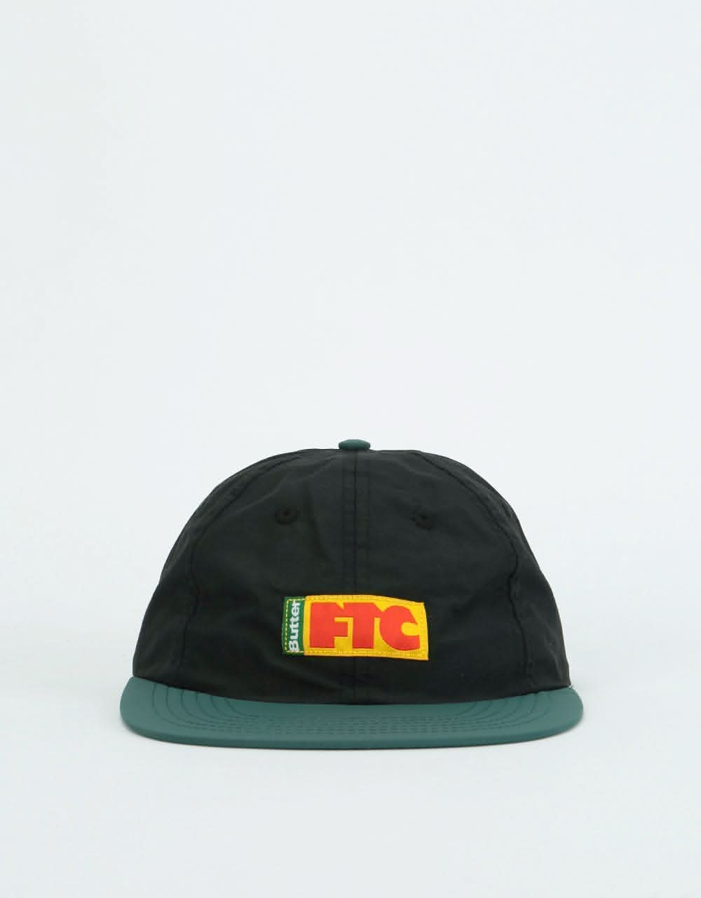 Butter Goods x FTC Flag 6 Panel Cap - Black/Forest