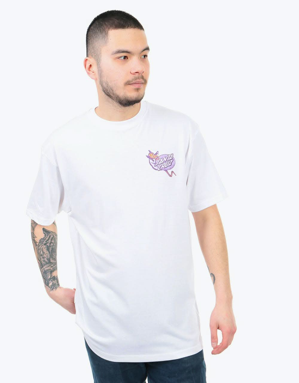 Santa Cruz Kendall Snake T-Shirt - White