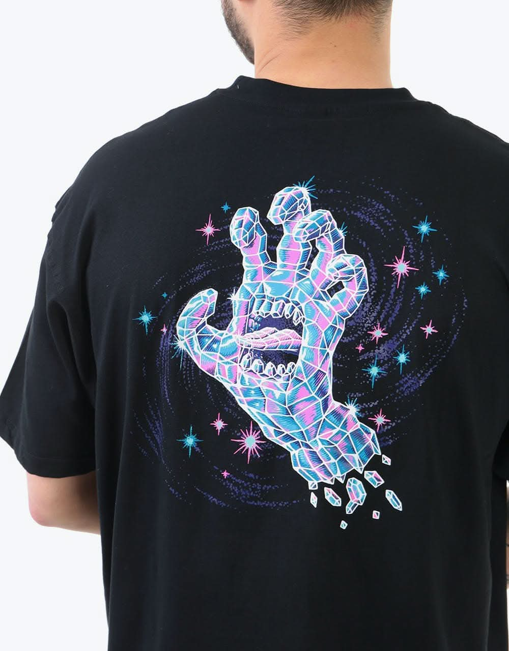 Santa Cruz Crystal Hand T-Shirt - Black