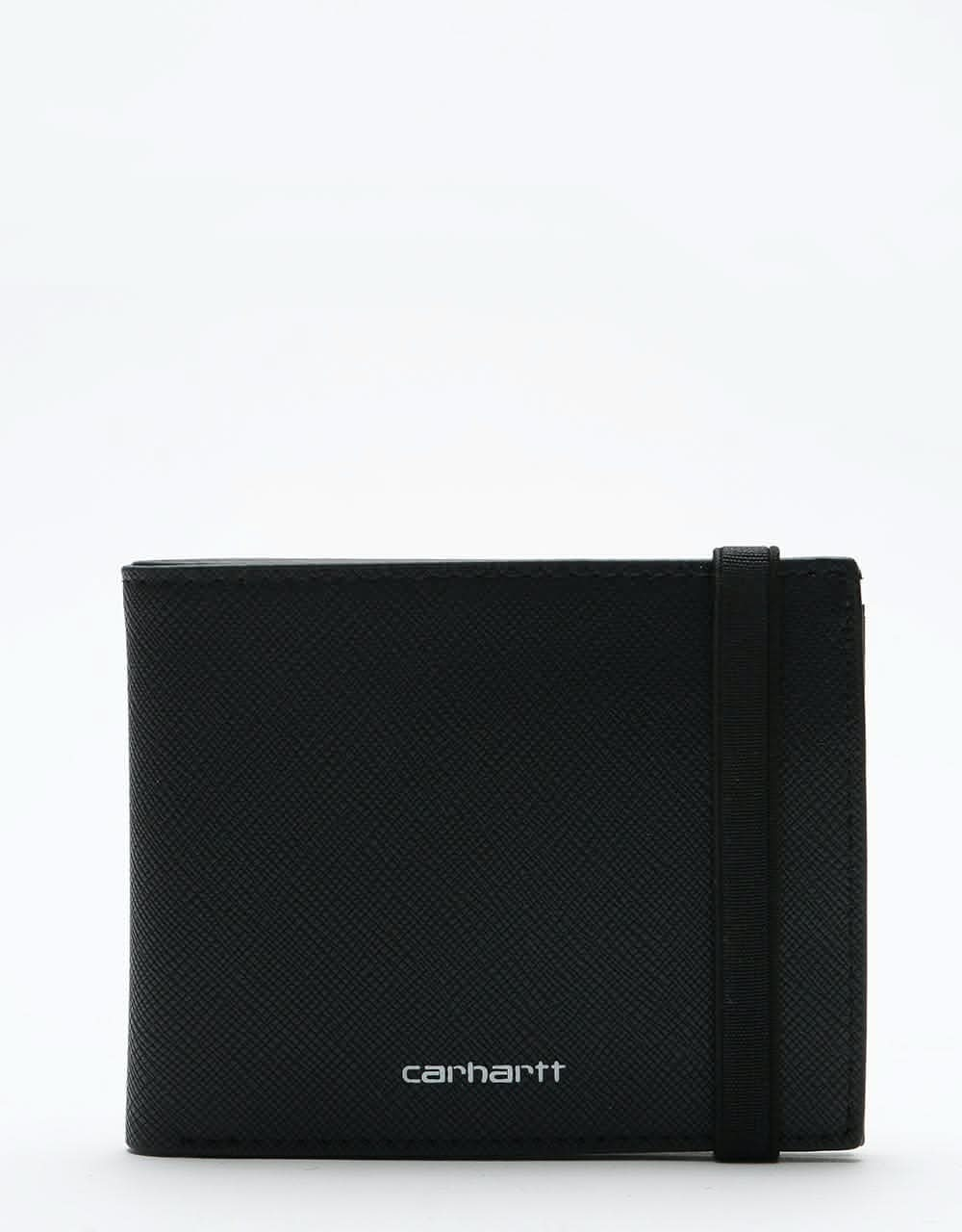 Carhartt WIP Leather Rock-it Wallet - Black