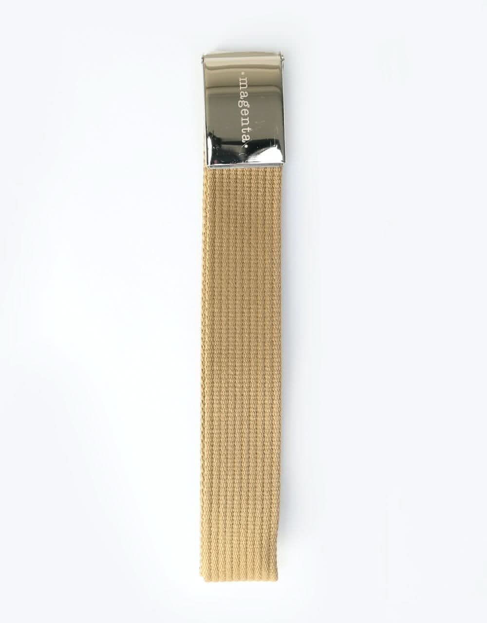 Magenta Clip Belt - Beige