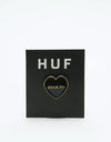 HUF Fuck It Heart Pin - Black