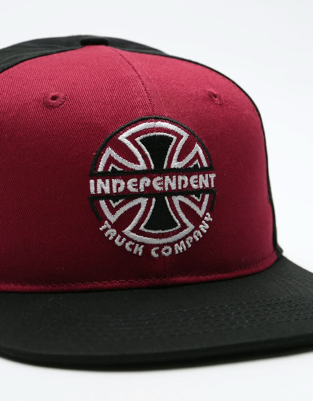 Independent ITC Bauhaus Snapback Cap - Burgundy/Black