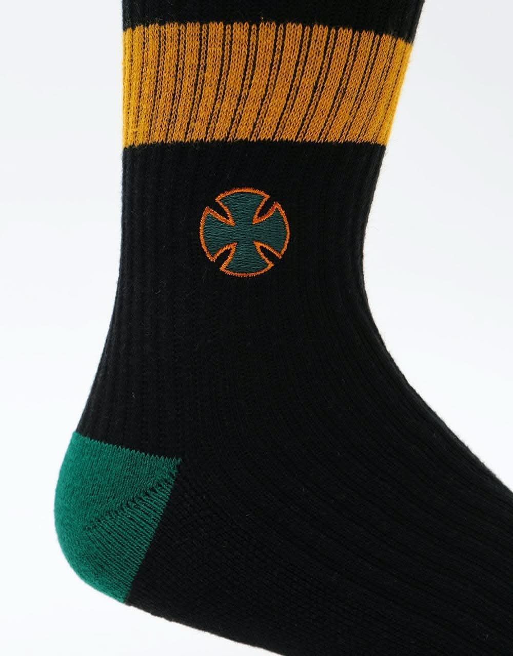 Independent Trip Socks - Black/Green