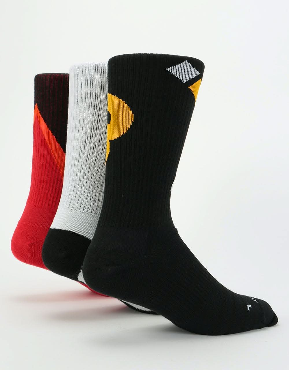 Nike SB Everyday Max Lightweight Crew Socks 3 Pack - Multi (BWB)