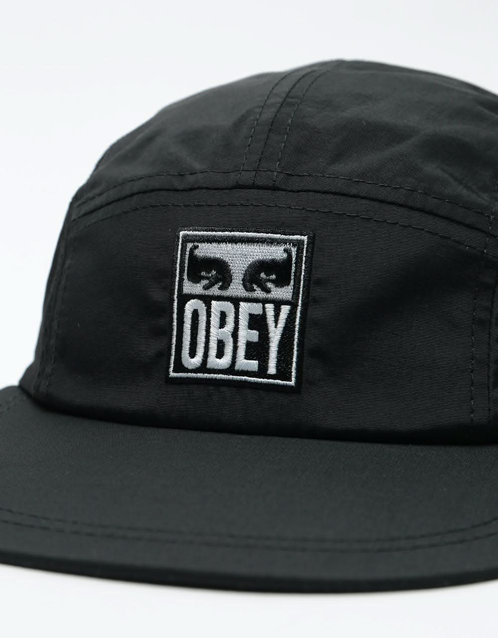 Obey Vanish 5 Panel Cap - Black