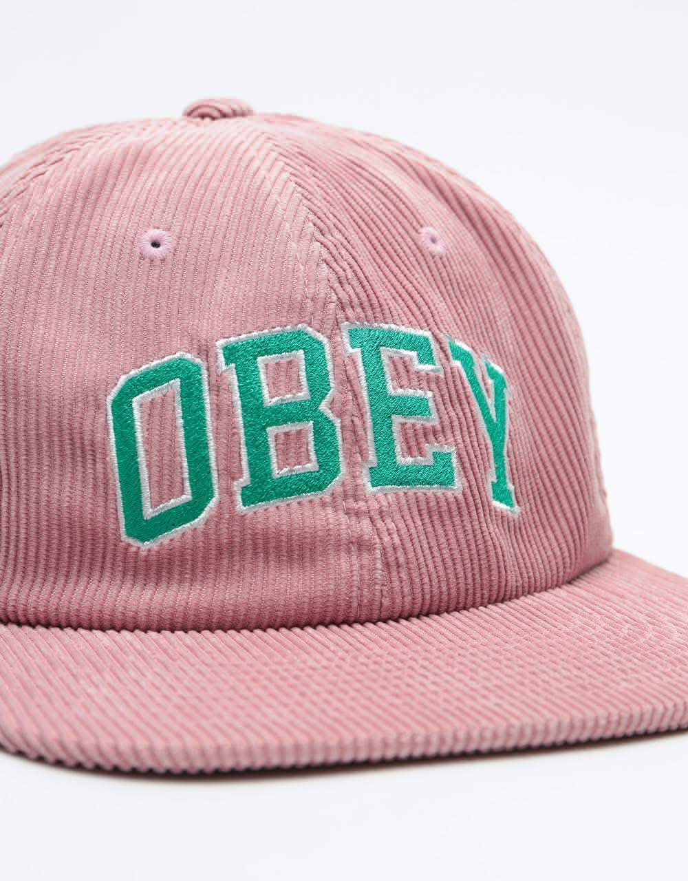 Obey DTP 6 Panel Strapback Cap - Old Rose