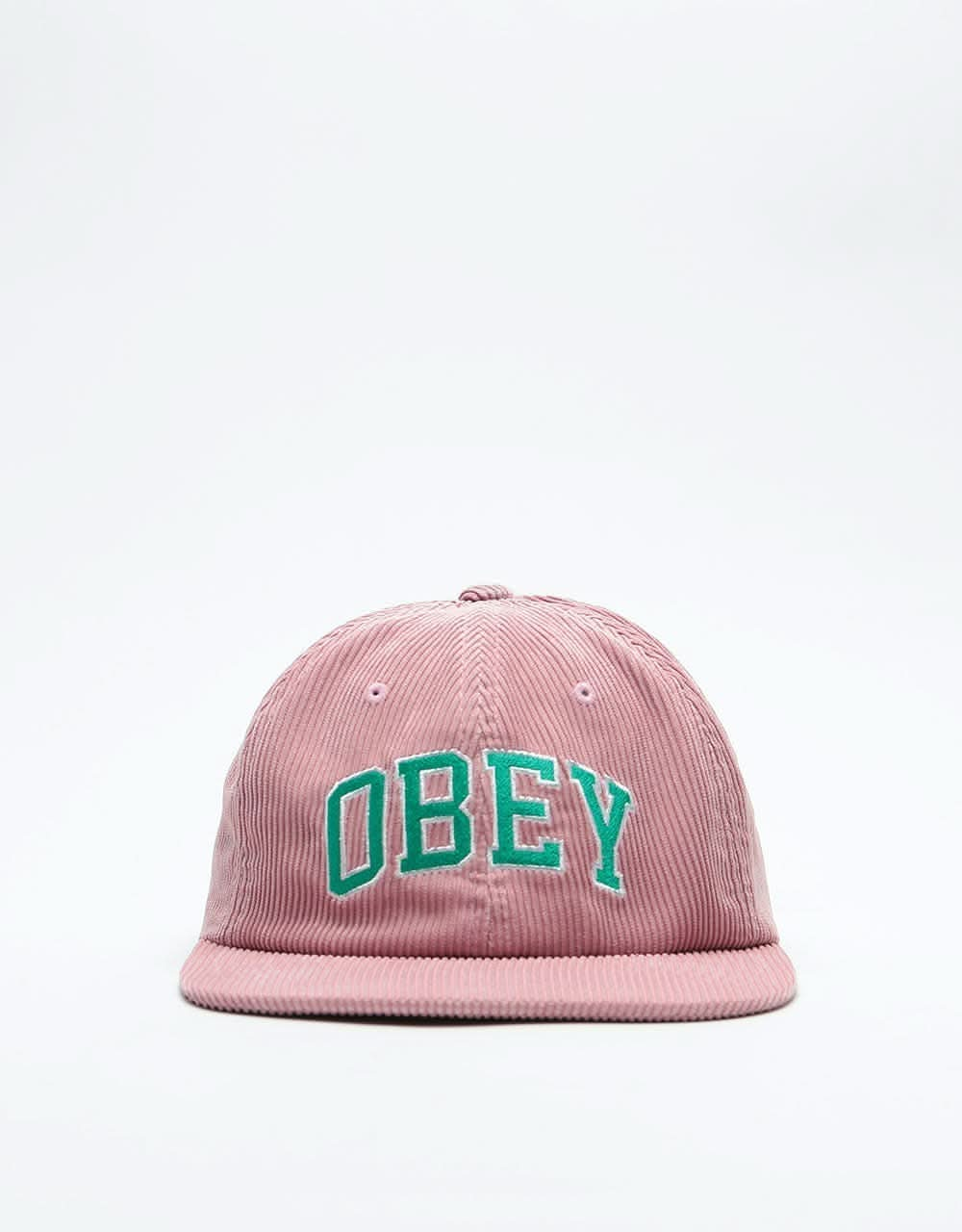 Obey DTP 6 Panel Strapback Cap - Old Rose