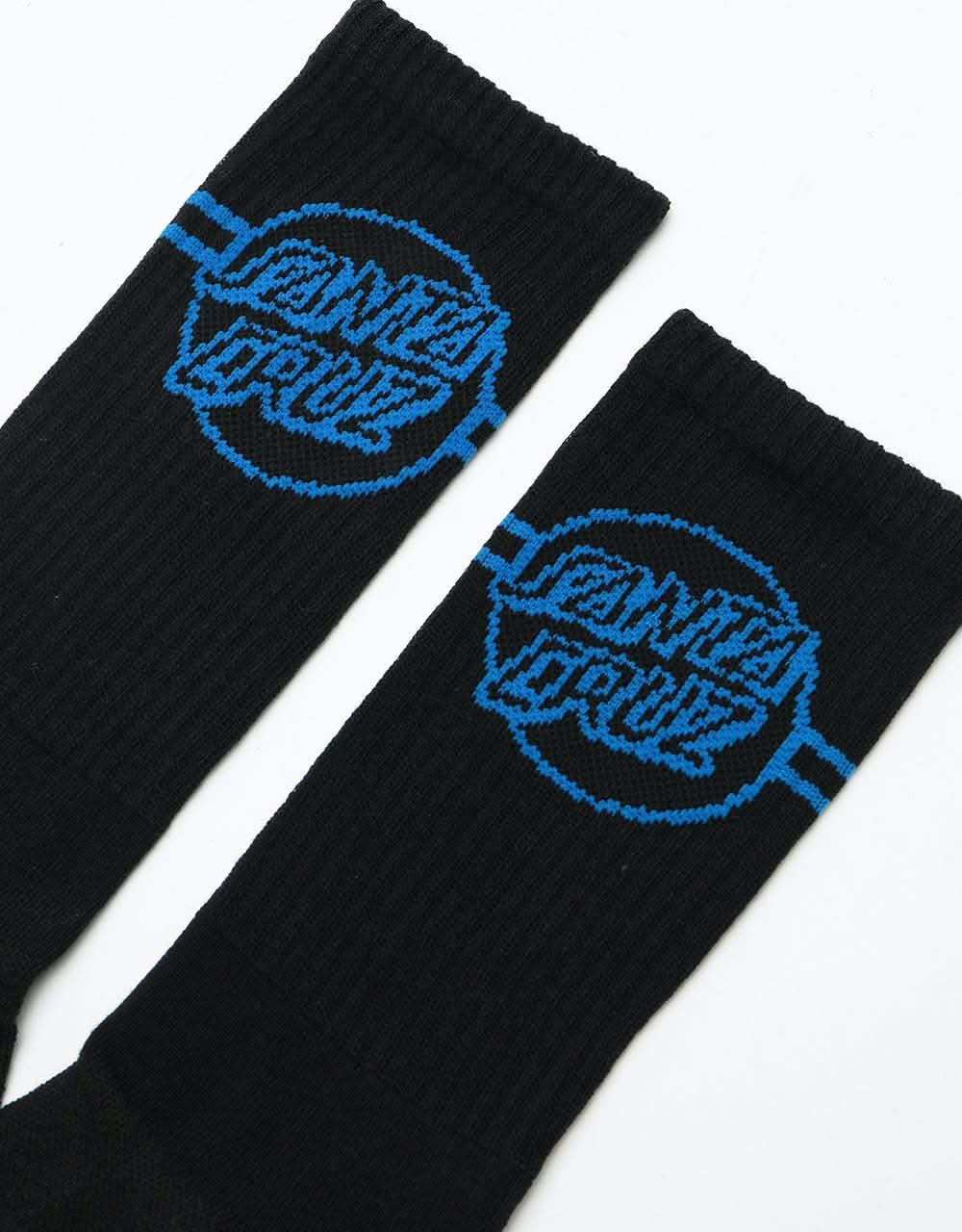 Santa Cruz Opus Dot Stripe Crew Socks - Black