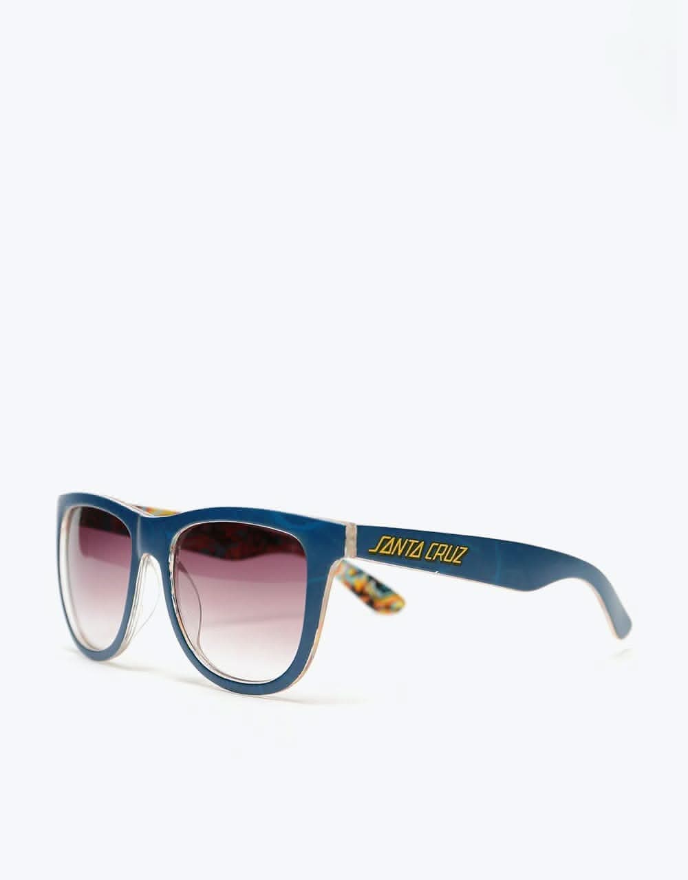 Santa Cruz Kendall Snake Sunglasses - Navy/Printed