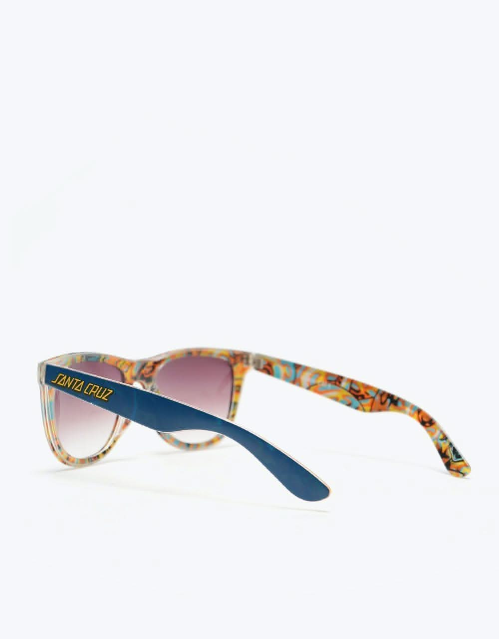 Santa Cruz Kendall Snake Sunglasses - Navy/Printed