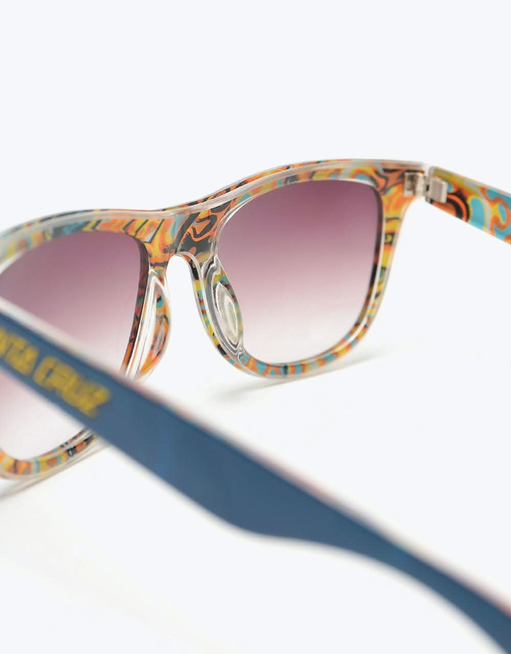 Santa Cruz Kendall Snake Sunglasses - Navy/Printed