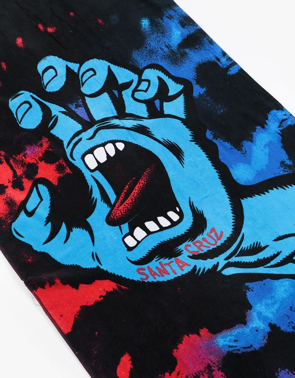 Santa Cruz Screaming Hand Tie Dye Towel - Red/Blue