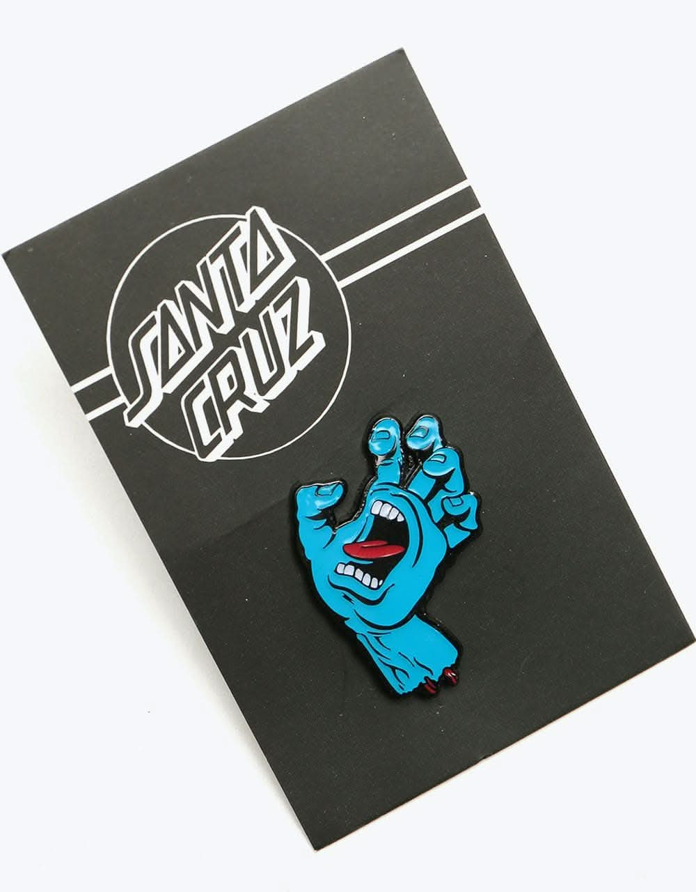 Santa Cruz Screaming Hand Pin  - Blue