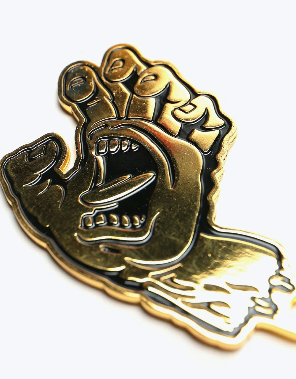 Santa Cruz Screaming Hand Keychain - Gold