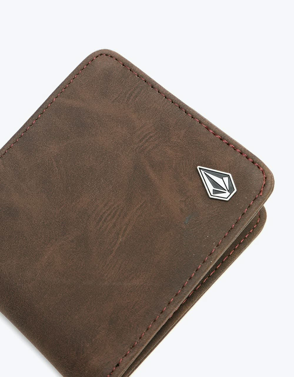 Volcom Slim Stone Wallet - Brown