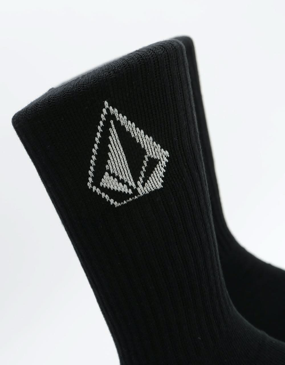 Volcom Full Stone 3 Pack Socks - Black