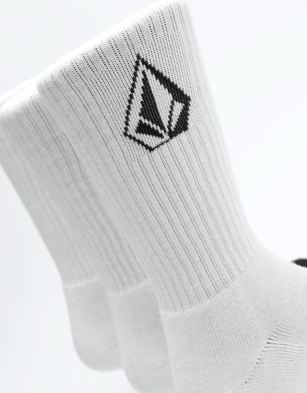 Volcom Full Stone 3 Pack Socks - White