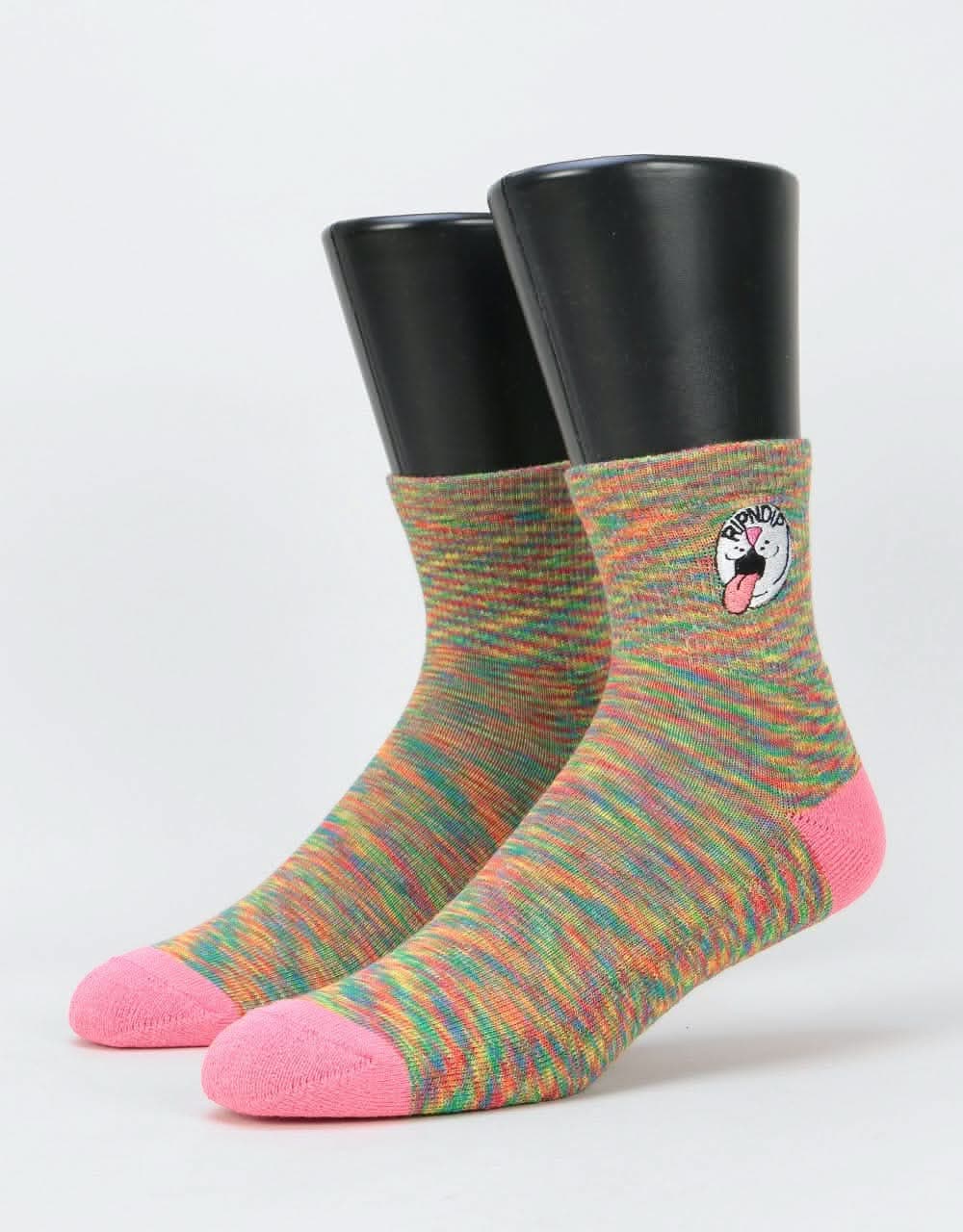 RIPNDIP Pill Socks  - Pastel Spiral Dye