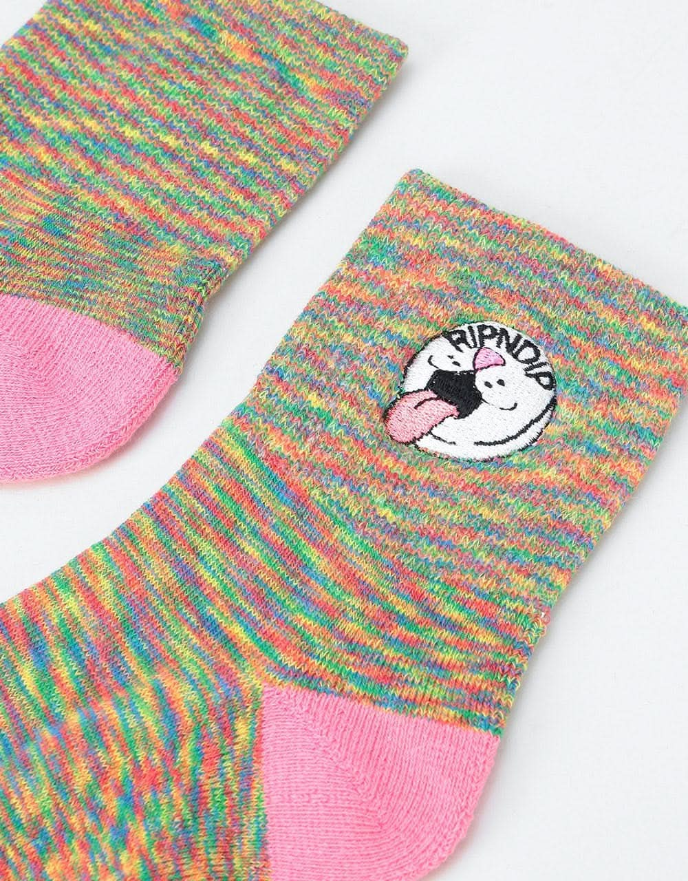 RIPNDIP Pill Socks  - Pastel Spiral Dye