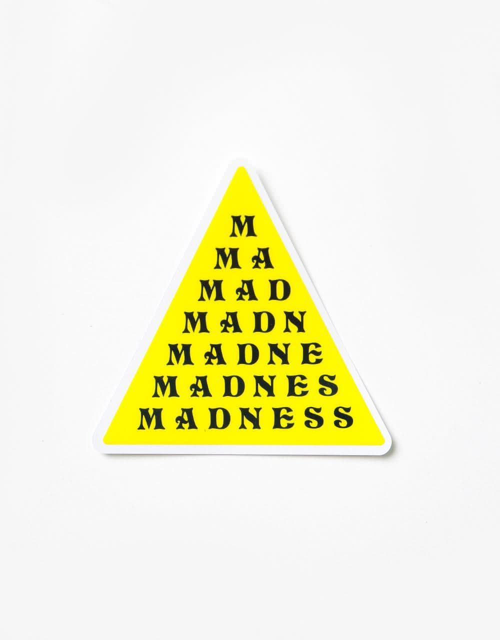 Madness Pyramid Vinyl Sticker