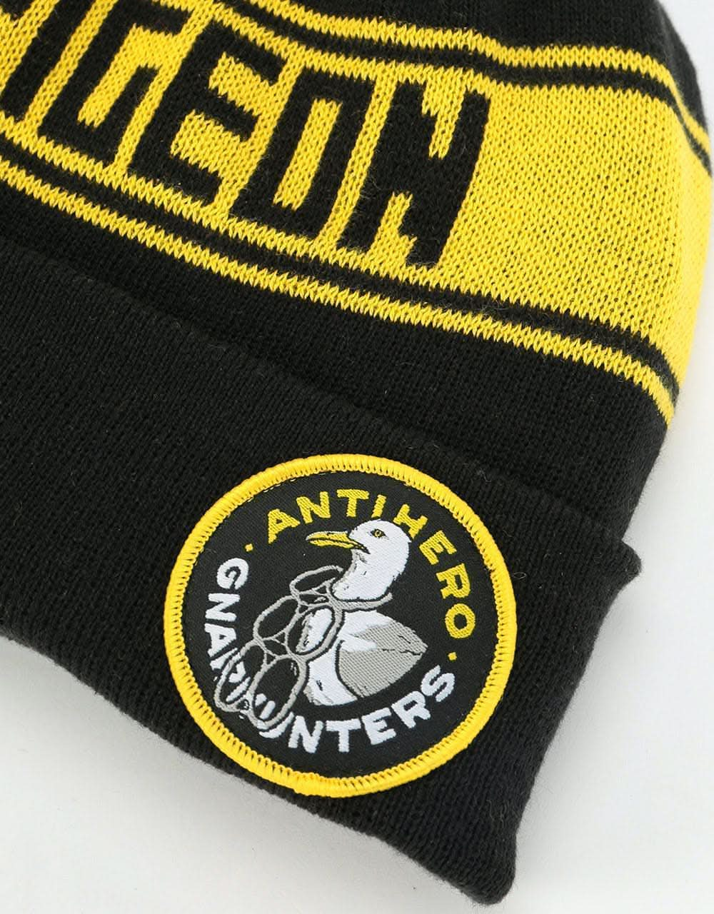 Anti Hero x Gnarhunters Zambony Beanie - Black/Yellow