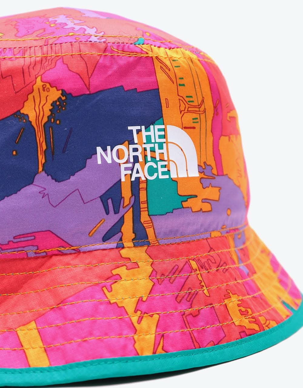 The North Face Sun Stash Bucket Hat - Mr. Pink New Dimensions Print