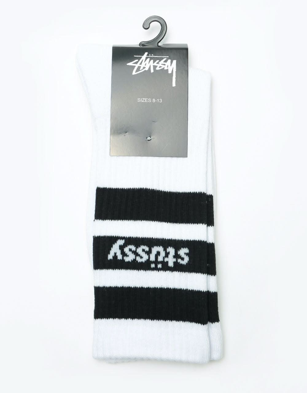 St&#252;ssy Sport Crew Socks - White