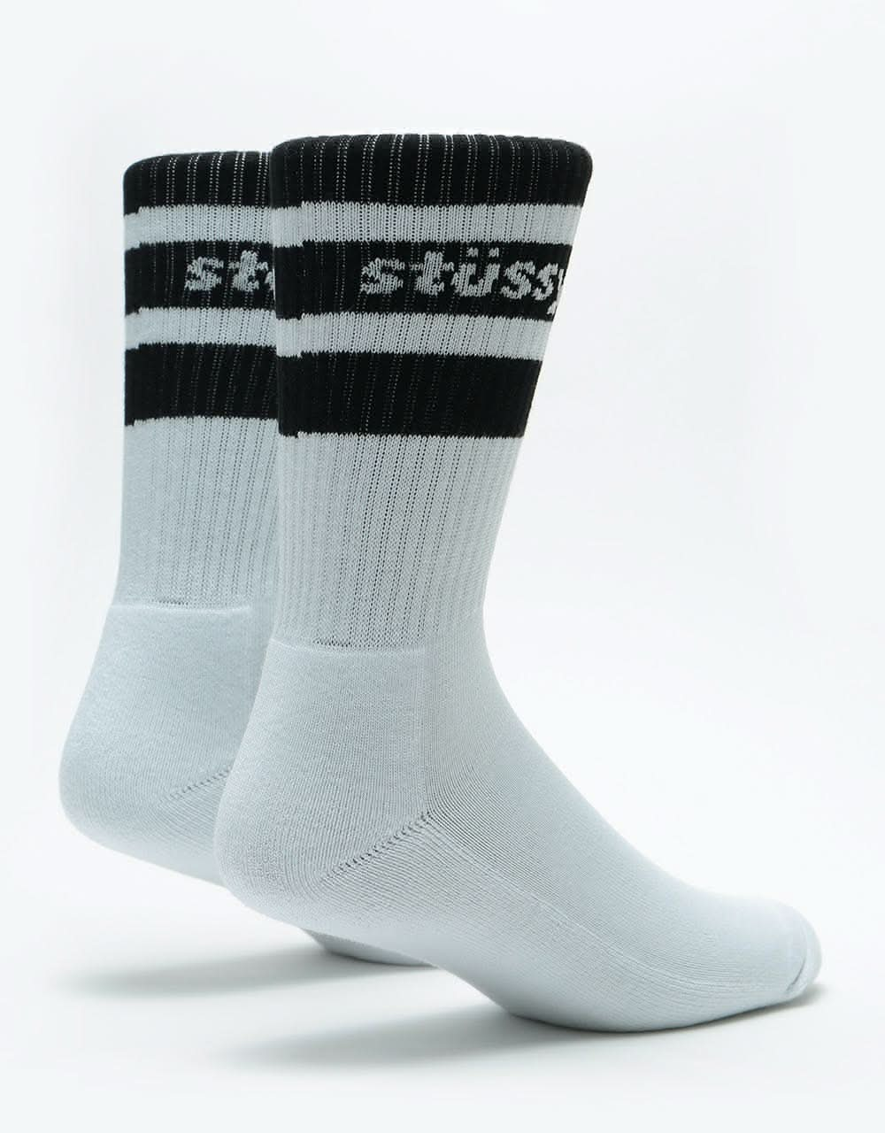 St&#252;ssy Sport Crew Socks - White