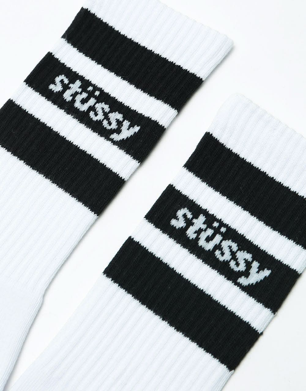 St&#252;ssy Sport Crew Socks - White