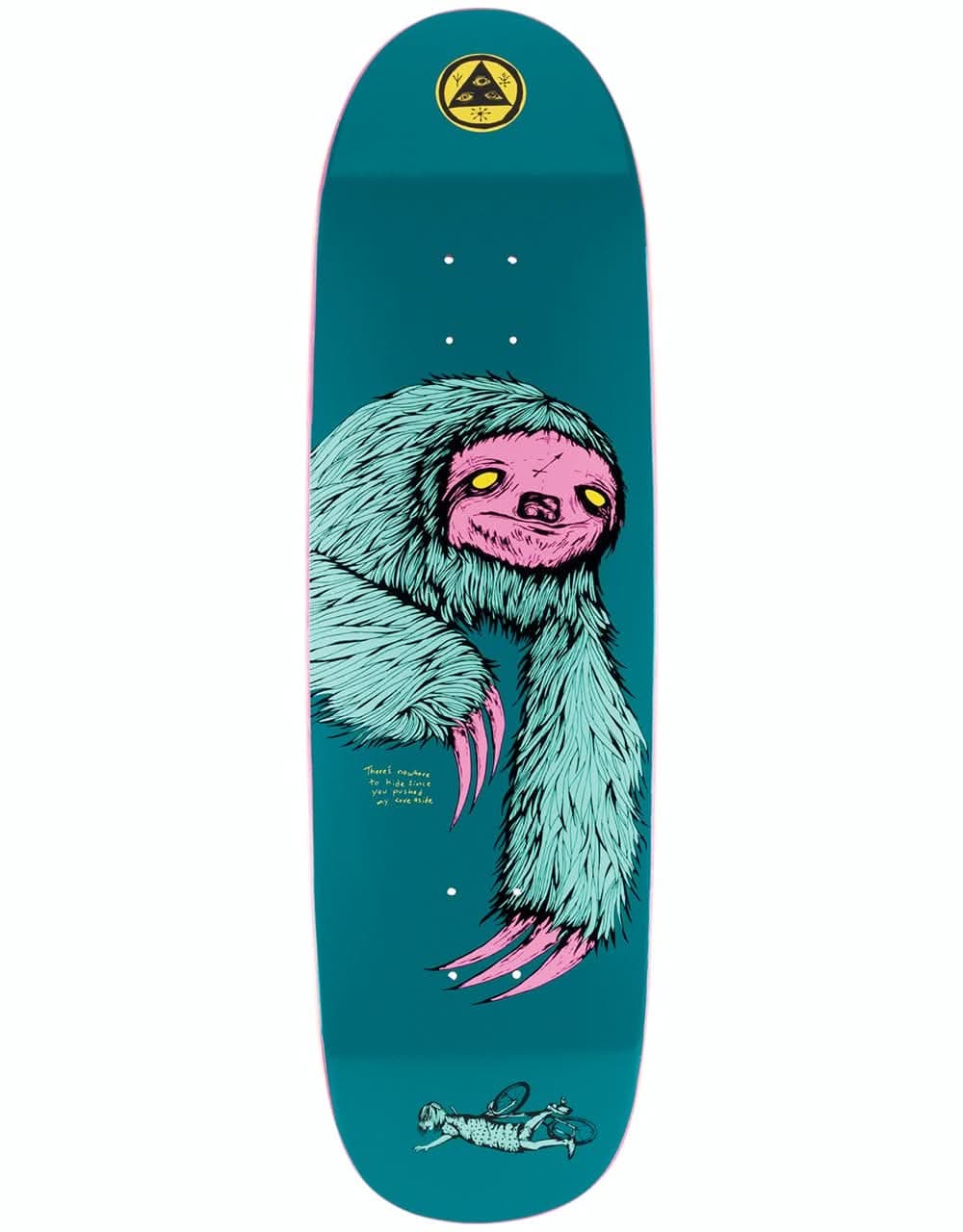 Welcome Sloth on Atheme Skateboard Deck - 8.8"