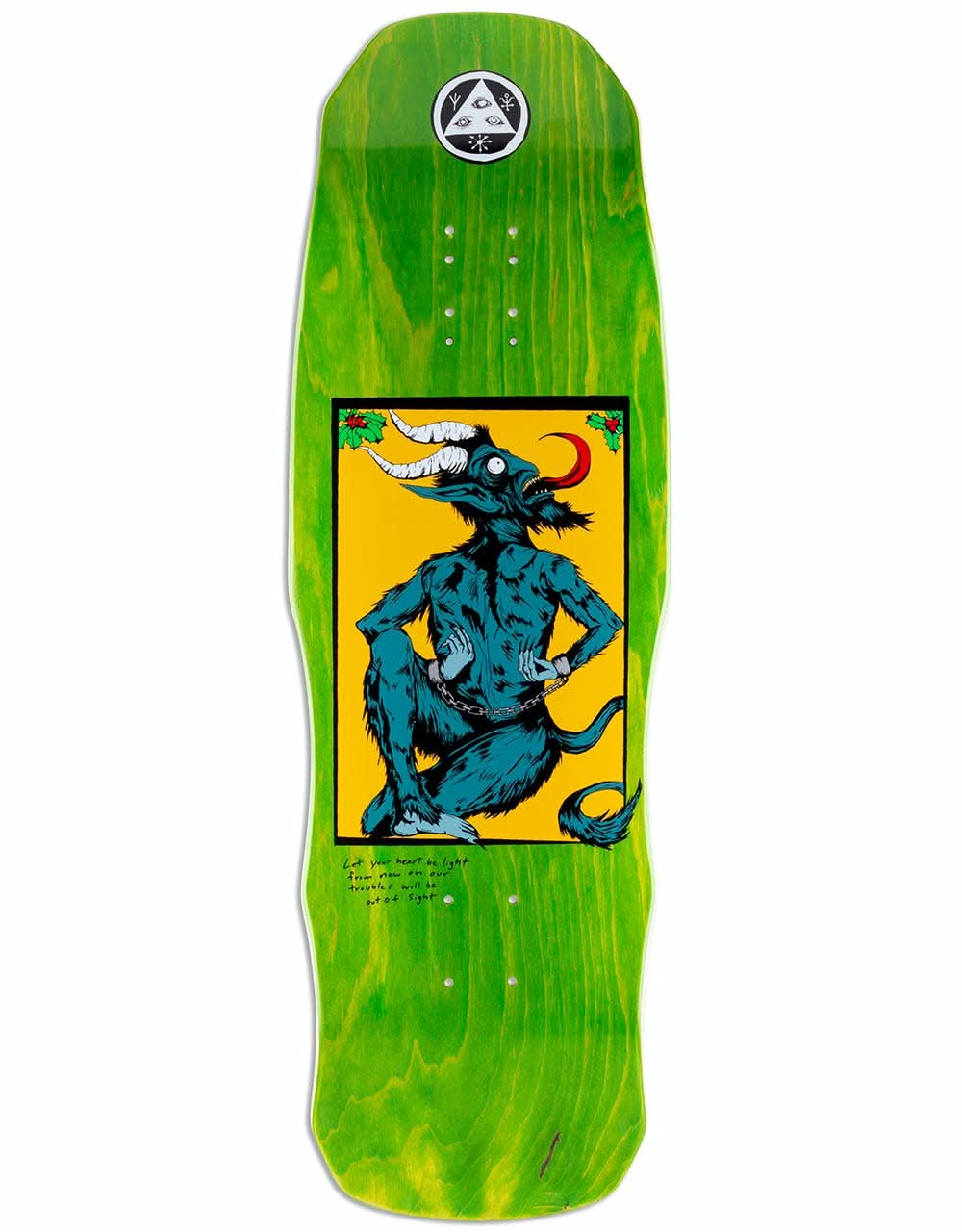 Welcome Krampus on Dark Lord Skateboard Deck - 9.75"