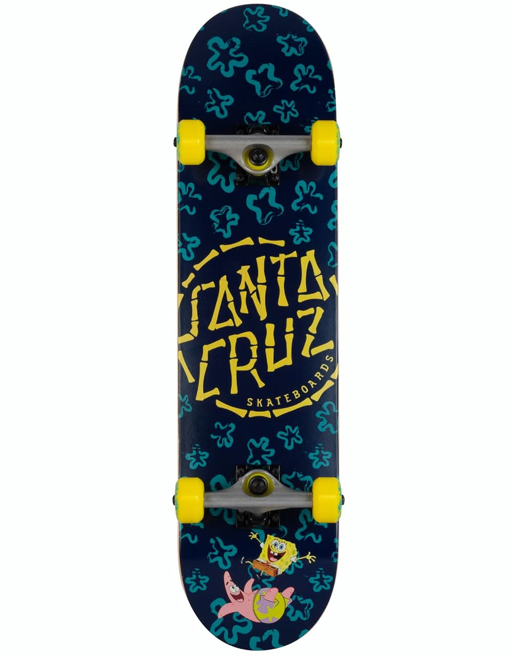 Santa Cruz x SpongeBob Floral Coral Complete Skateboard - 7.75"