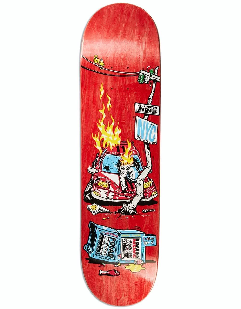 Polar Herrington Crash Skateboard Deck - 8.5"