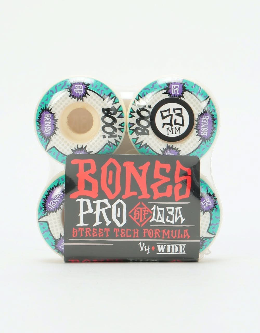 Bones Boo Raps Wide V4 STF Skateboard Wheel - 53mm