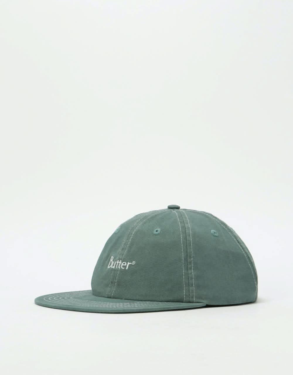 Butter Stitch 6 Panel Cap - Spruce