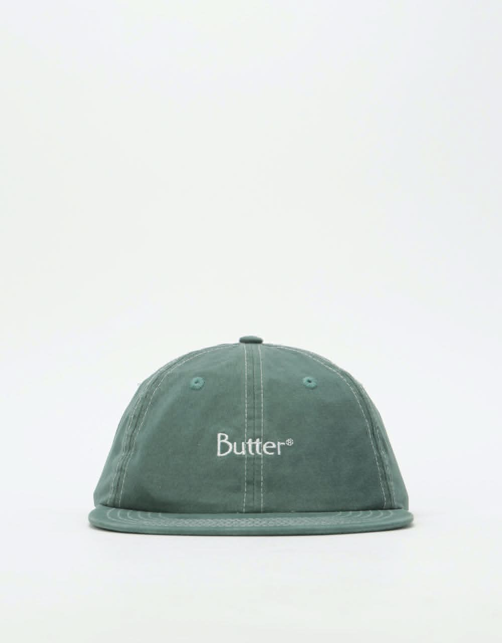 Butter Stitch 6 Panel Cap - Spruce