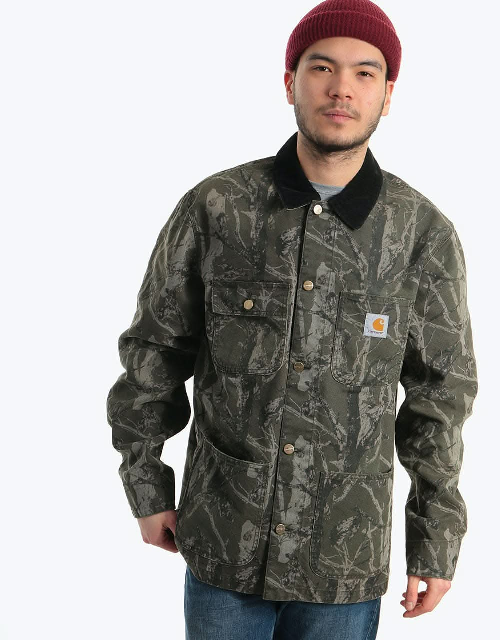 Carhartt WIP Michigan Coat - Camo Tree Green (Aged Canvas)