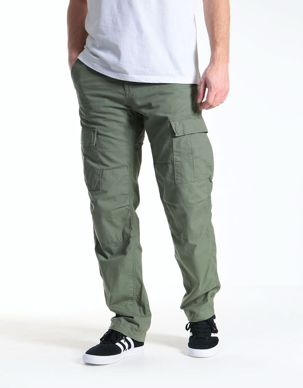 Carhartt WIP Aviation Pant - Dollar Green (Rinsed)