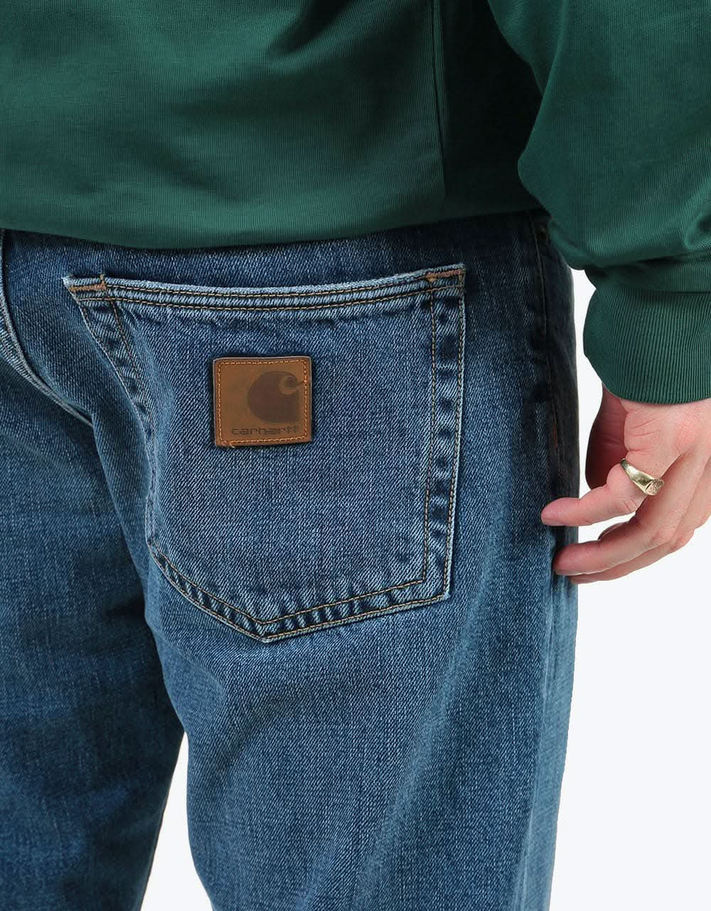 Carhartt WIP Klondike Pant - Blue (Mid Worn Washed)