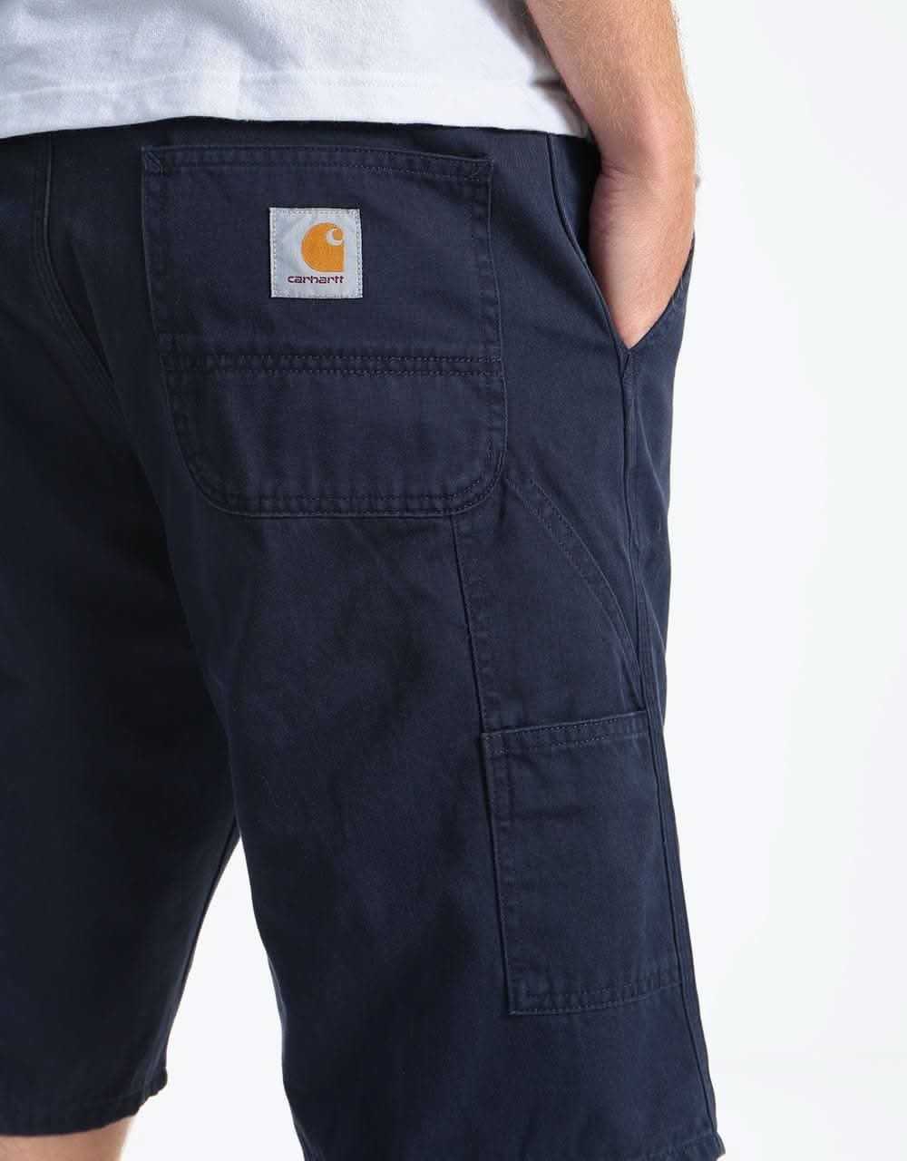 Carhartt WIP Ruck Single Knee Short - Dark Navy (Stonewashed)