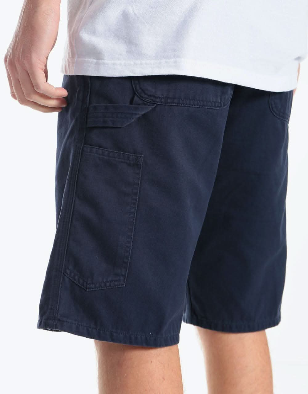 Carhartt WIP Ruck Single Knee Short - Dark Navy (Stonewashed)