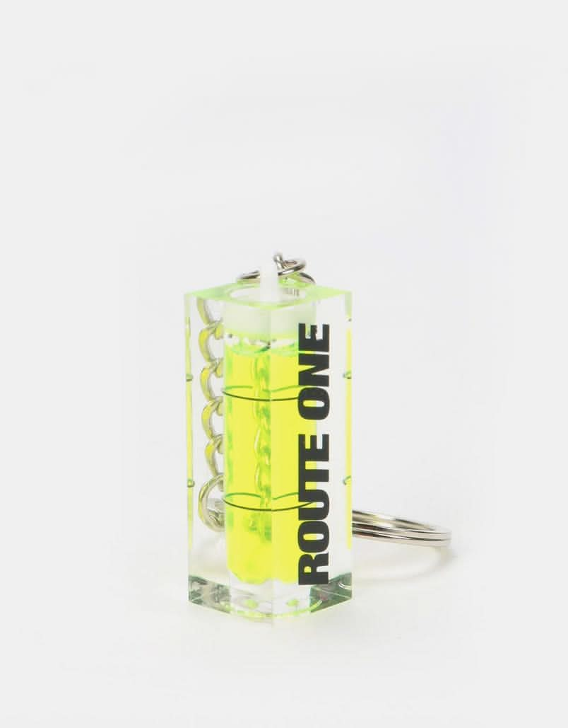 Route One Spirit Level Keyring - Clear