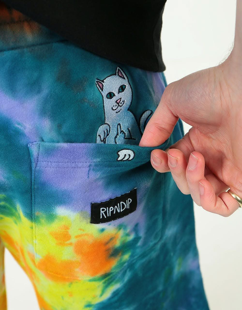 RIPNDIP Peek A Nerm Tie Dye Shorts - Multi