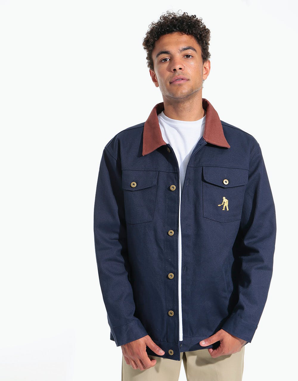 Pass Port Workers Late Jacket - Navy