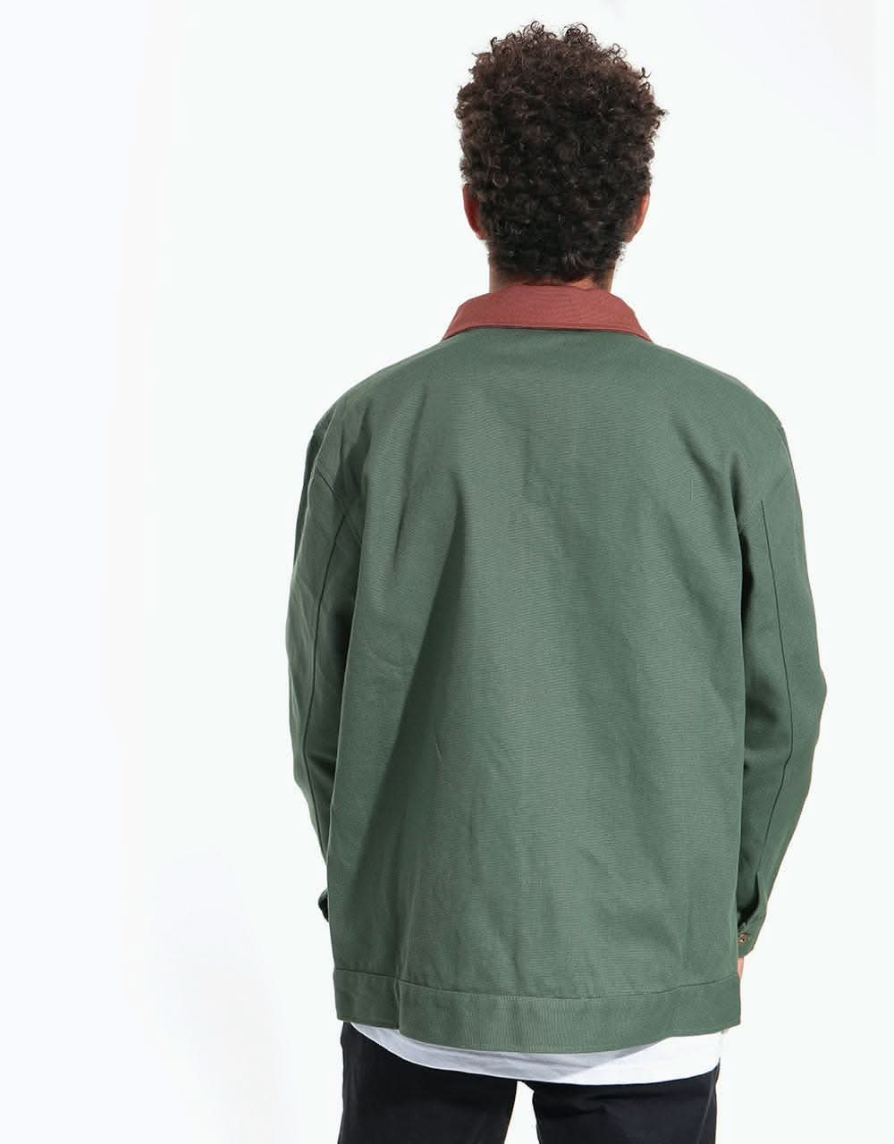 Pass Port Workers Late Jacket - Moss